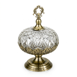 Antique Crystal Compote Bowl