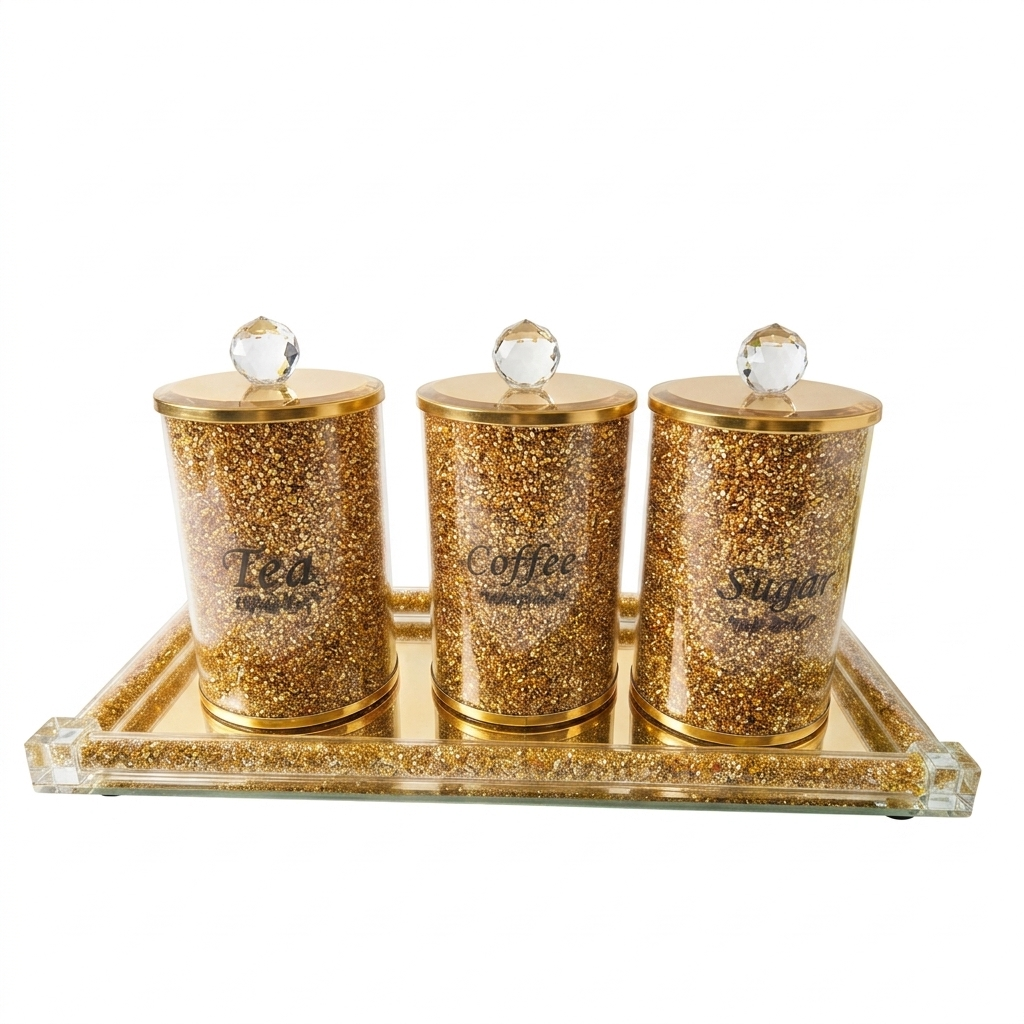 Aura Gold Shimmer Jars