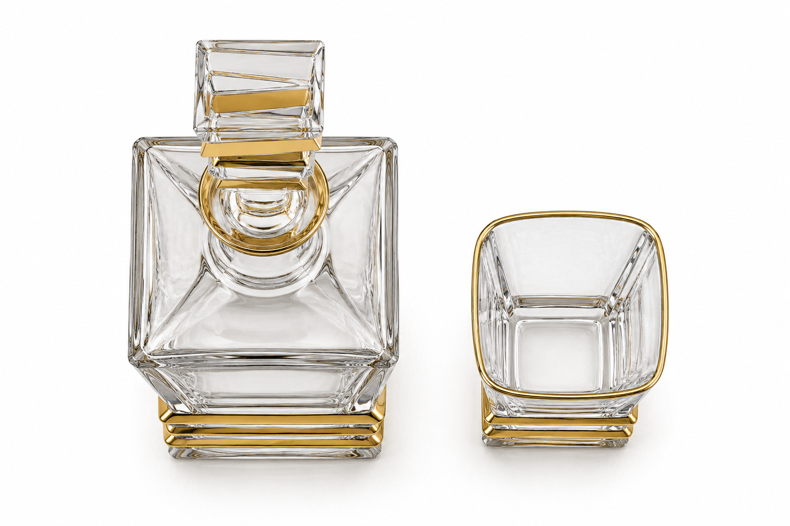 Elegant glass decanter and tumbler set - Image 3