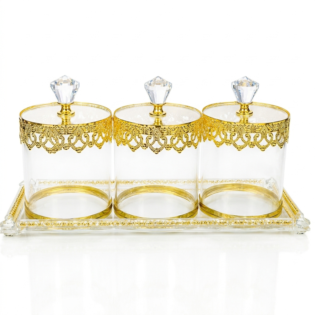 Crystal Elegance Jar Set