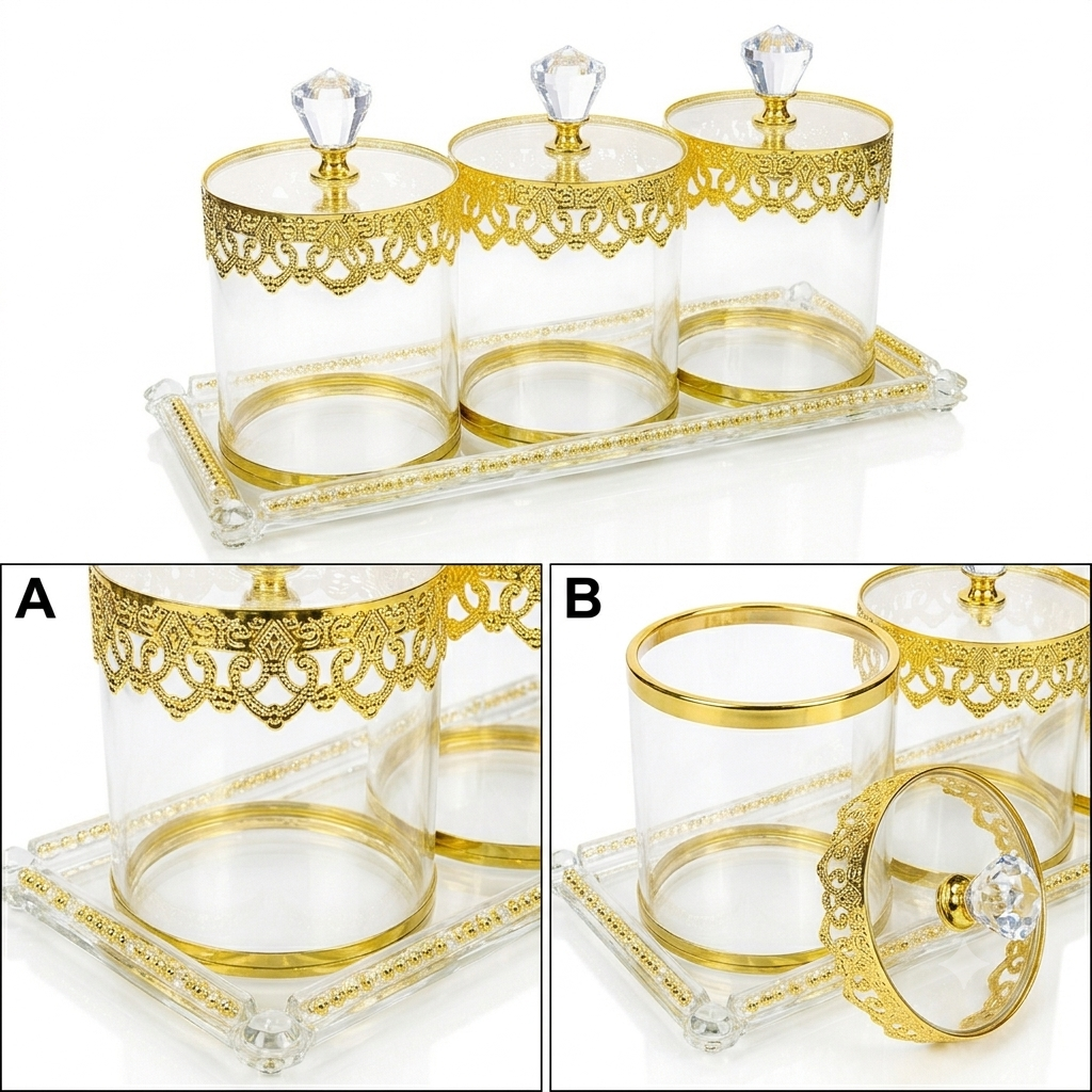 Crystal Elegance Jar Set - Image 3