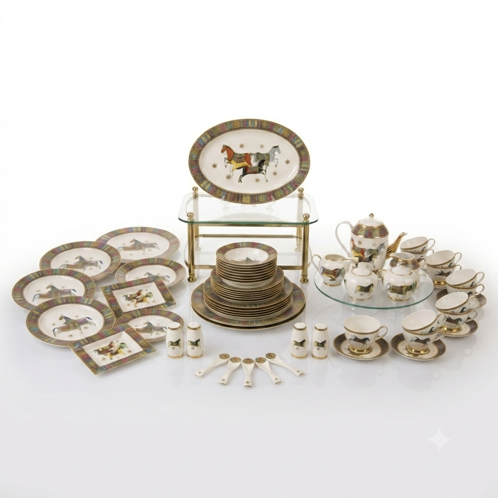 Royal Polo Porcelain Dinnerware Set - Image 3