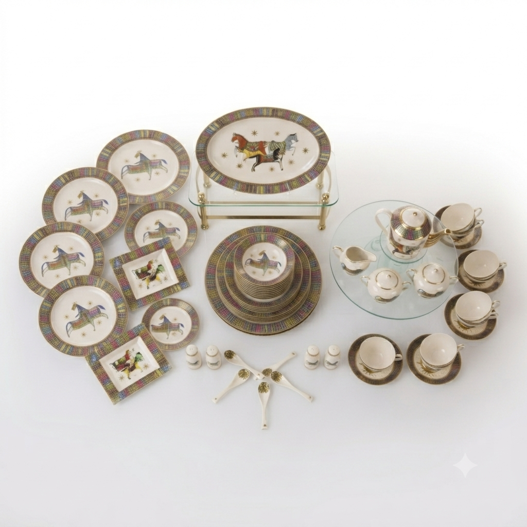 Royal Polo Porcelain Dinnerware Set - Image 2