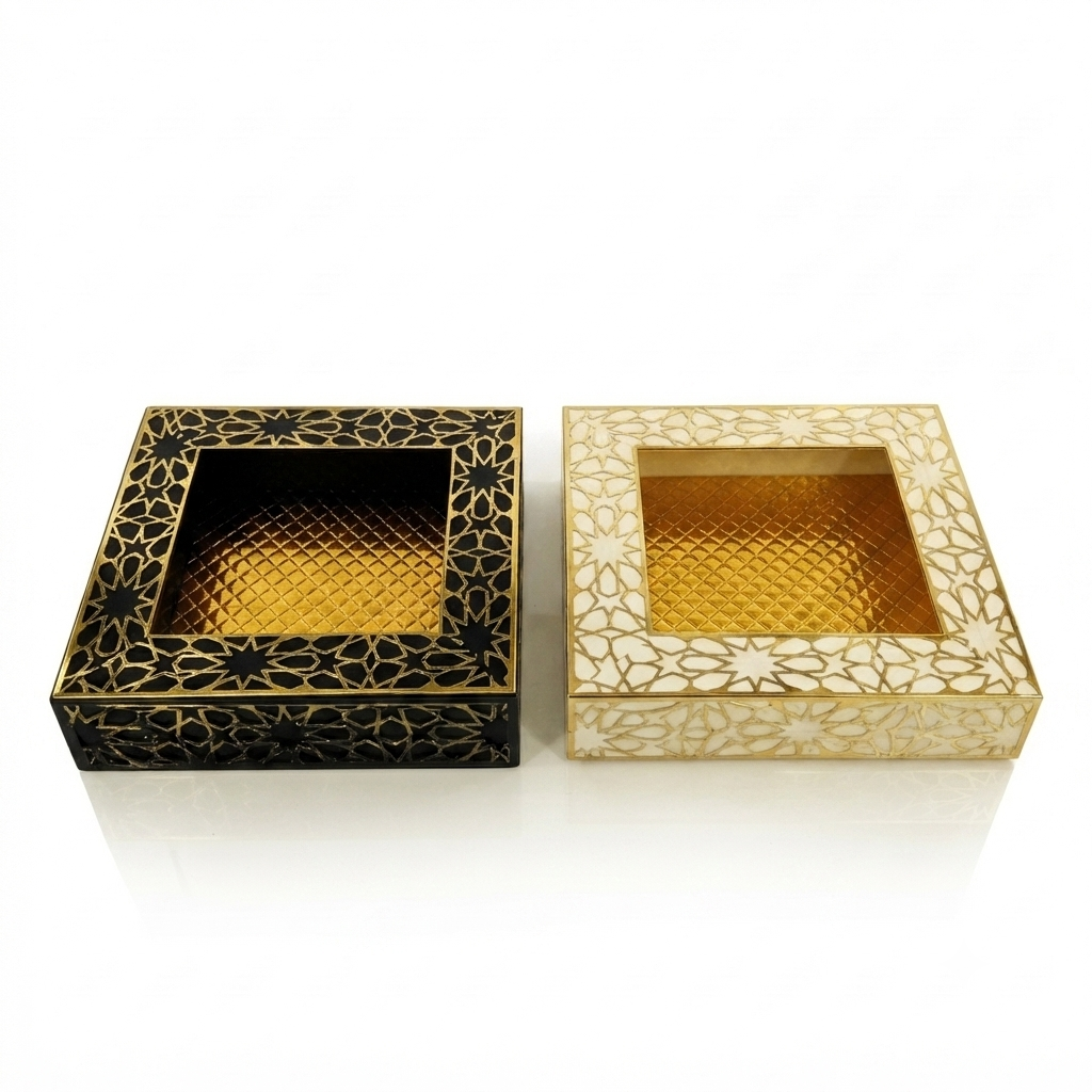 Gold Filigree Decorative Box Set - Image 2
