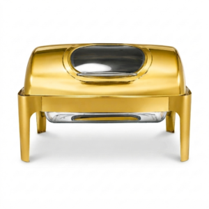 Elegant gold chafing dishes