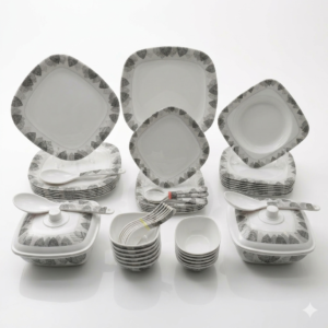 Geometric Melamine Dinnerware Set