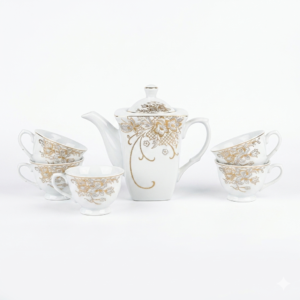 Luxury Gilded Porcelain Tea Set