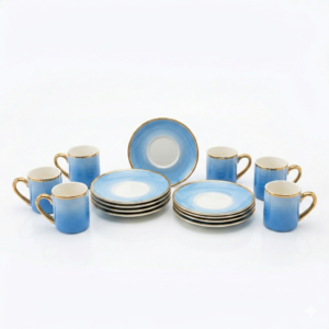 Pastel Blue Luxury Tea Cup Set
