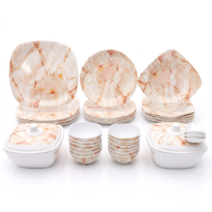 Rose Marble Complete Dinner Collection