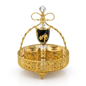 Royal Gold Filigree Trinket Basket