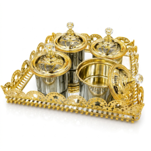 Royal Zarin Gold Serving Set with Tray