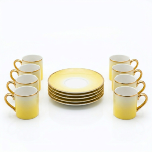 Sunshine Yellow Luxury Tea Cup Set