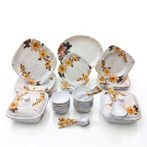 The Golden Blossom Dinner Set