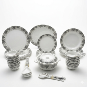 The Leaf & Grey Dining Set