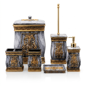 Vintage Gold & Grey Bathroom Collection
